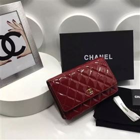Chanel A33814 paint lambskin small woc handbag wine bag 5980