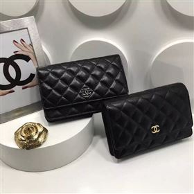 Chanel A33814 caviar lambskin small woc handbag black bag 5982