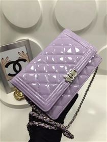 Chanel A33815 paint small le boy woc handbag purple bag 5990