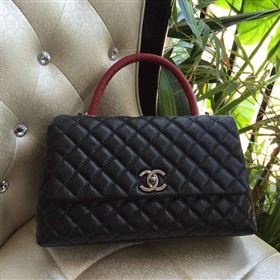 chaneI A95168 caviar large tote shoulder handbag black bag 5905