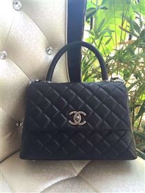 Chanel A95169 caviar 25cm tote shoulder handbag black bag 5909