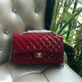 Chanel A1112 paint lambskin flap handbag red bag 5931