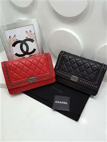 Chanel A33815 deerskin chain woc handbag black bag 6046