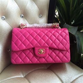 Chanel A1113 lambskin large classic red flap bag 6061