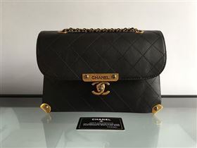 Chanel A93515 calfskin shoulder black tote bag 6085