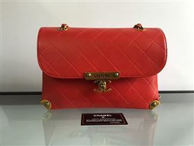 Chanel A93515 calfskin shoulder red tote bag 6087