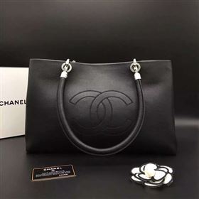 Chanel A88895 lambskin large tote handbag black bag 6097