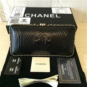 Chanel A94431 lambskin evening clutch handbag black bag 6099