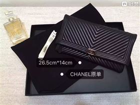 Chanel A67011 caviar large clutch handbag black bag 6025