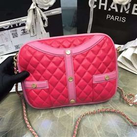 Chanel A91386 lambskin shoulder handbag red bag 6106