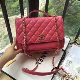 Chanel A79291 caviar lambskin shoulder pink tote bag 6109