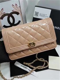 Chanel A80287 paint lambskin small apricot woc bag 6114