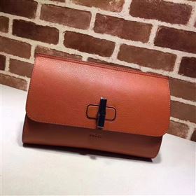 Gucci orange large clutch Evening bag 6250