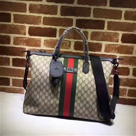 Gucci large tote shoulder gray red v bag 6272