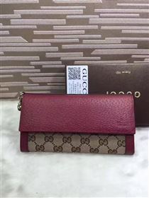 Gucci GG wallet wine zipper bag 6292