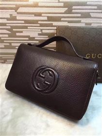 Gucci large soho black wallet bag 6296