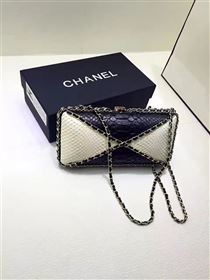 Chanel python small shoulder handbag evening bag 6202