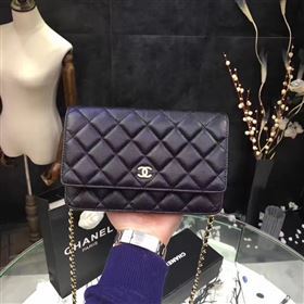 Chanel A33814 small caviar lambskin black woc bag 6205