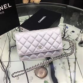 Chanel A33814 small caviar lambskin silver woc bag 6210