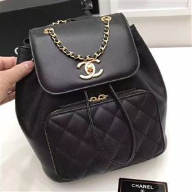 Chanel caviar lambskin small backpack black bag 6211