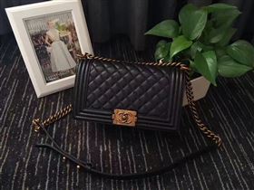 Chanel A67086 caviar lambskin medium le black boy bag 6231