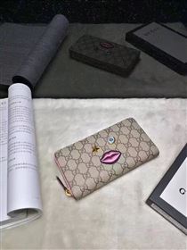 Gucci zipper smile wallet GG bag 6340