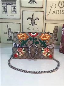 Gucci GG padlock flower shoulder bag 6344