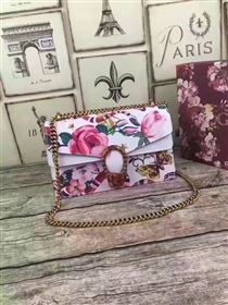 Gucci GG padlock shoulder cream flower with bag 6347