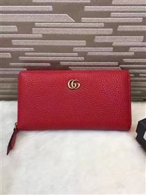 Gucci zipper red wallet GG bag 6365