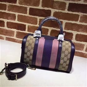 Gucci GG boston handbag tri-color pink bag 6368