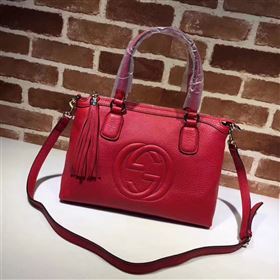 Gucci soho red tote handbag shoulder bag 6375