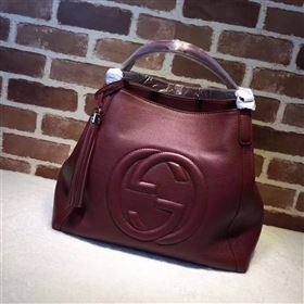 Gucci soho wine tote handbag shoulder bag 6377