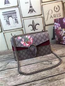 Gucci padlock shoulder flower gray bag 6399