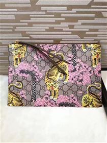 Gucci large tri clutch gray bag 6321