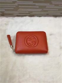 Gucci small soho zipper wallet wine bag 6327
