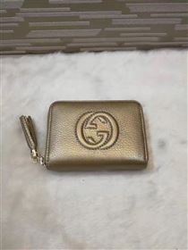 Gucci small soho zipper wallet gold bag 6329