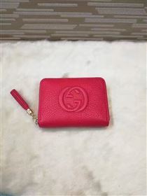 Gucci small soho zipper wallet red bag 6331
