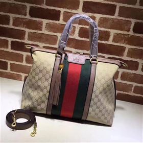 Gucci large shoulder tote gray red with bag 6440