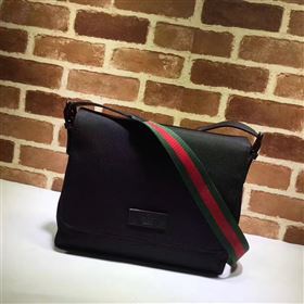 Gucci men black messenger bag 6444