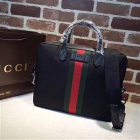 Gucci men shoulder tote red black bag 6445