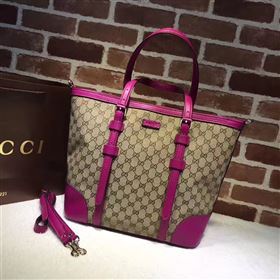 Gucci GG large gray with red tote shoulder bag 6476