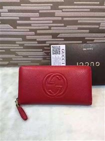 Gucci soho zipper wallet red bag 6489