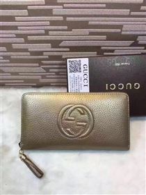 Gucci soho zipper wallet tan bag 6493