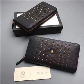 Gucci zipper wallet black bag 6403