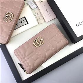 Gucci zipper wallet nude bag 6407