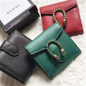 Gucci padlock 3 fold wallet green bag 6418