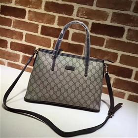 Gucci large gray GG tote shoulder bag 6435