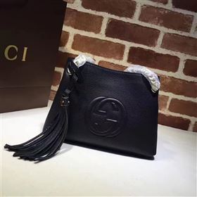 Gucci small black soho tote shoulder bag 6436