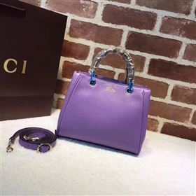 Gucci small purple mini shoulder bamboo bag 6541