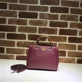 Gucci small wine mini shoulder bamboo bag 6542